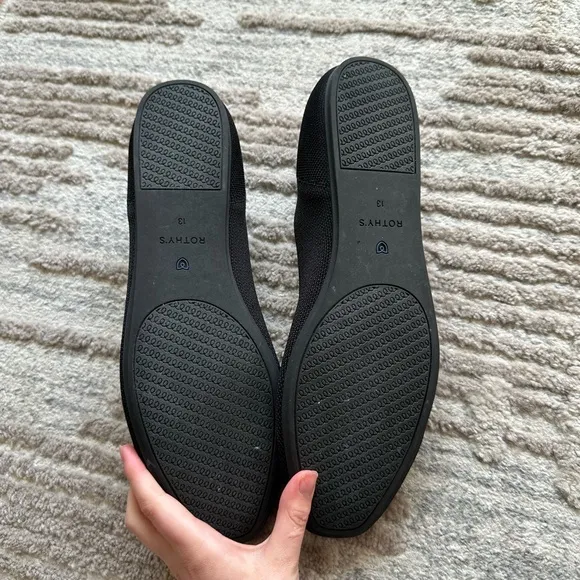 Rothy's “ The Square “ Black Women's Flats