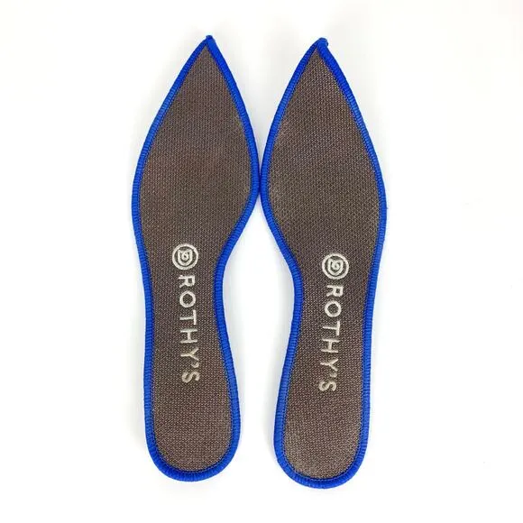 Rothy's Womens The Point Ballet Flats Grey Machine Wash Recycled Knit Size 8