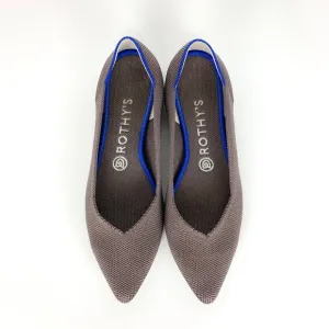 Rothy's Womens The Point Ballet Flats Grey Machine Wash Recycled Knit Size 8