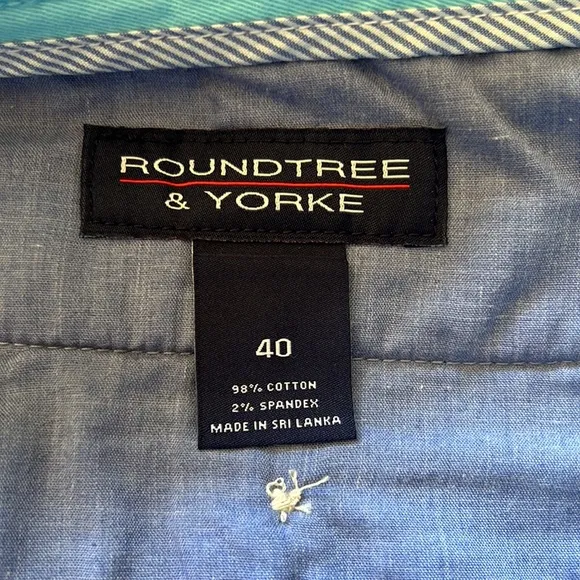 Roundtree and Yorke Casuals Classic Fit Flat Front 9” Shorts