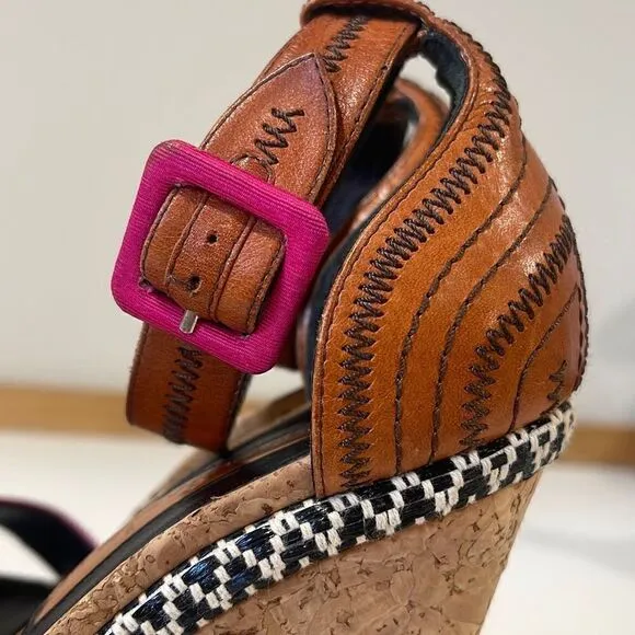 Rupert Sanderson Wedge/Platform Sandals Size 38.5
