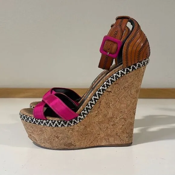 Rupert Sanderson Wedge/Platform Sandals Size 38.5