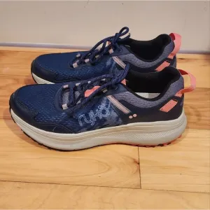 Ryka blue and pink trail sneakers size 9M great condition