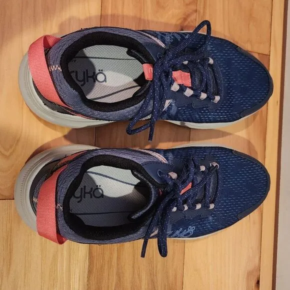Ryka blue and pink trail sneakers size 9M great condition