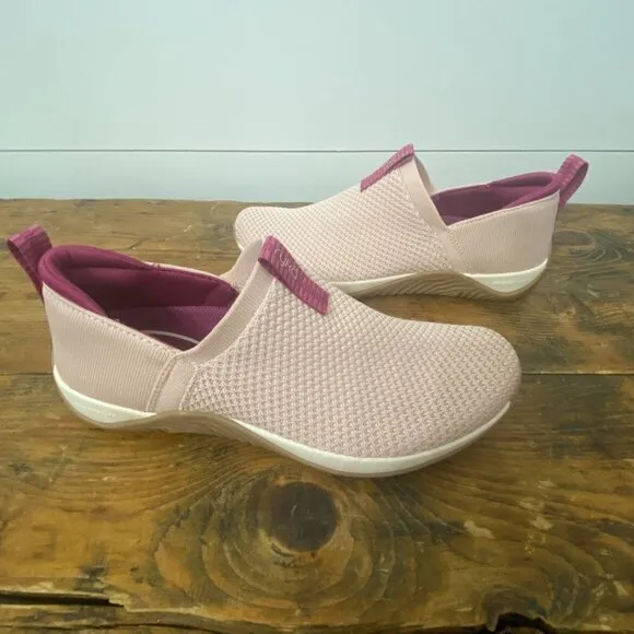 Ryka Echo Ease Trail Pink Knit Slip On Comfort Walking Sneakers, Size 7.5