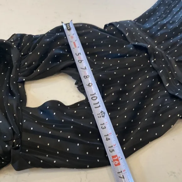 Sachin &amp; Babi x Anthropologie halter neck fit &amp; flare polkadot midi dress size 4