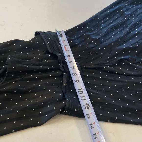 Sachin &amp; Babi x Anthropologie halter neck fit &amp; flare polkadot midi dress size 4