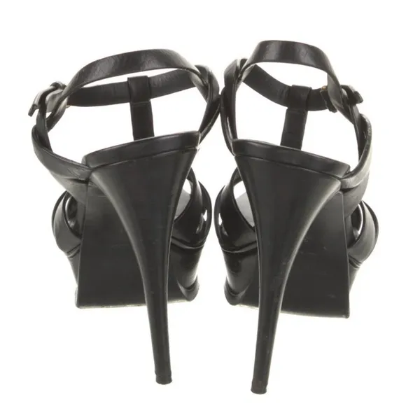 Saint Laurent Leather T-Strap Sandals