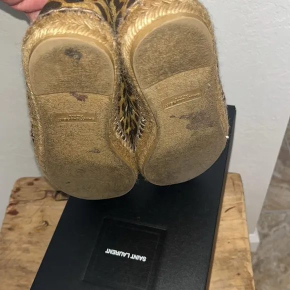 Saint Laurent Leopard Print Espadrilles