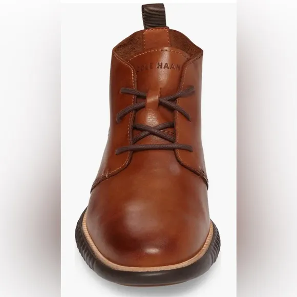 SALE🎉Cole Haan Brown Chukka Boots with Leather Finish