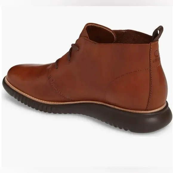 SALE🎉Cole Haan Brown Chukka Boots with Leather Finish