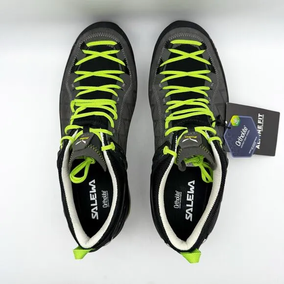 Salewa Mens Mountain Trainer 2L Trail Sneakers US 10.5 Gray Black Athletic NWOB