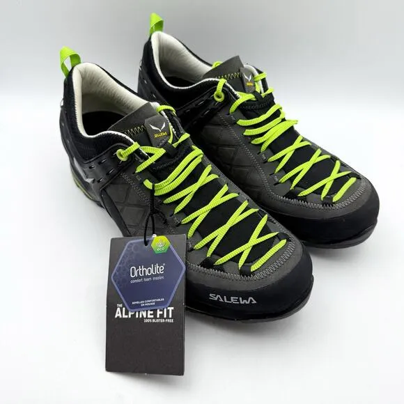 Salewa Mens Mountain Trainer 2L Trail Sneakers US 10.5 Gray Black Athletic NWOB