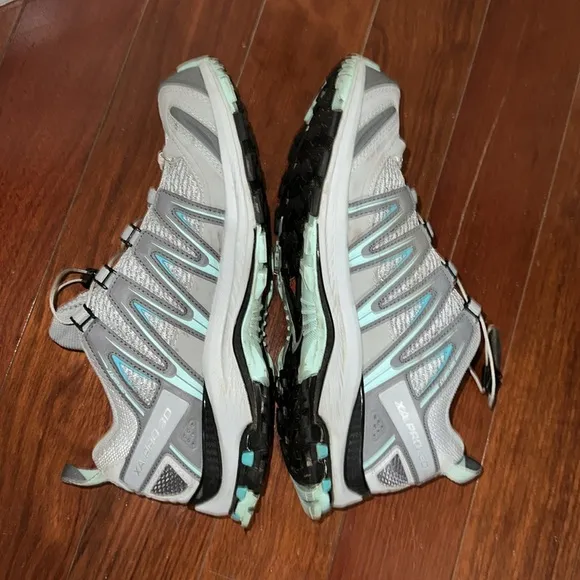 SALOMON 9 GRAY TEAL XA PRO 3D Trail Running Sneakers