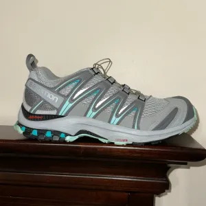 SALOMON 9 GRAY TEAL XA PRO 3D Trail Running Sneakers