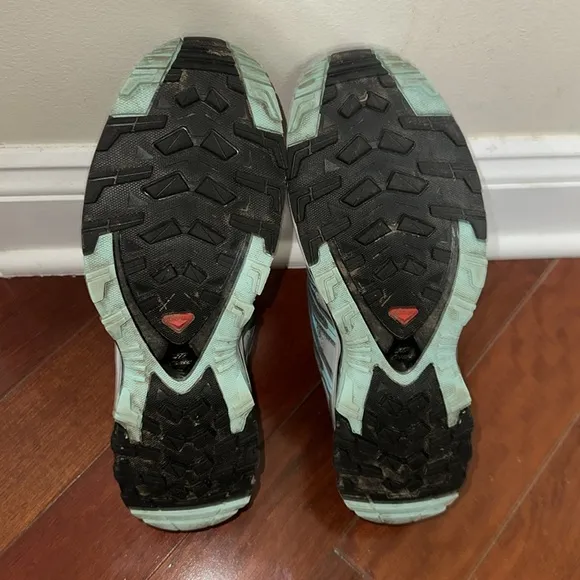 SALOMON 9 GRAY TEAL XA PRO 3D Trail Running Sneakers