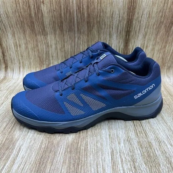 Salomon Kaneo Men's Size‎ 11.5 Trail Shoes Sneakers Blue Hiking Low Top 413811