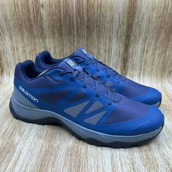 Salomon Kaneo Men's Size‎ 11.5 Trail Shoes Sneakers Blue Hiking Low Top 413811