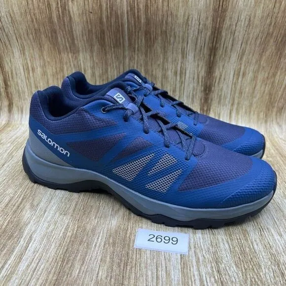 Salomon Kaneo Men's Size‎ 11.5 Trail Shoes Sneakers Blue Hiking Low Top 413811