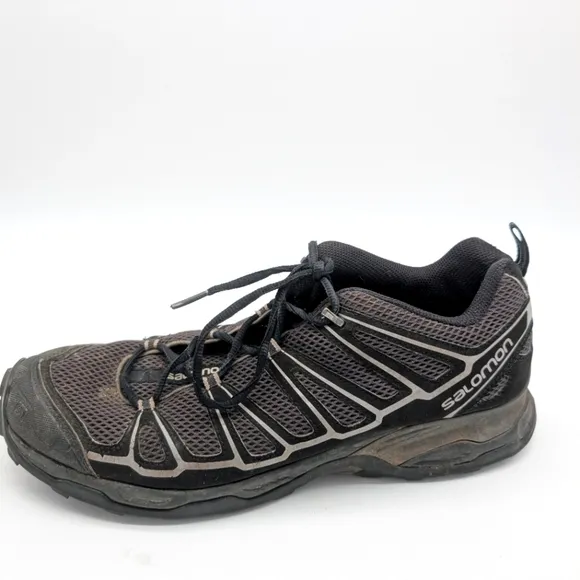 Salomon Mens X Ultra Contragrip Black Trail Hiking Running Sneakers