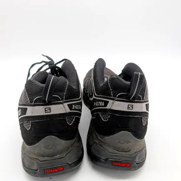 Salomon Mens X Ultra Contragrip Black Trail Hiking Running Sneakers