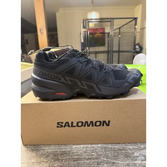 Salomon SPEEDCROSS 6 GORE-TEX Men's Trail Running Shoes Black Phantom Size 11