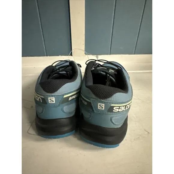 Salomon Speedcross Junior Kid's Size 2 Trail Running Shoes Light Blue Navy