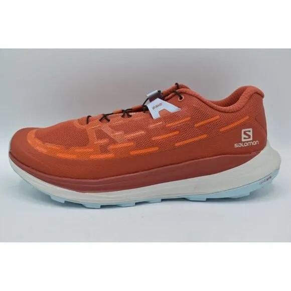 Salomon Womens Size 10 Ultra Glide Mecca Red Orange Blue Trail Running Sneakers