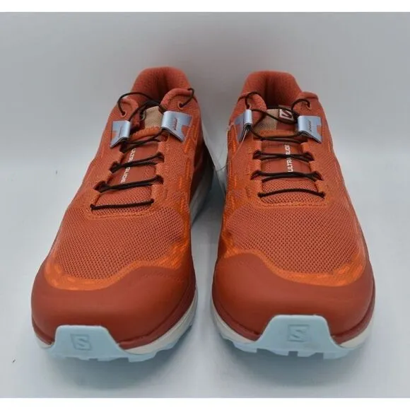 Salomon Womens Size 10 Ultra Glide Mecca Red Orange Blue Trail Running Sneakers