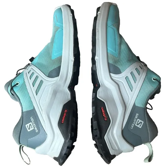 Salomon X Raise Trail Running Hiking Trainers Sneakers Blue Teal Women 7.5 EU 39