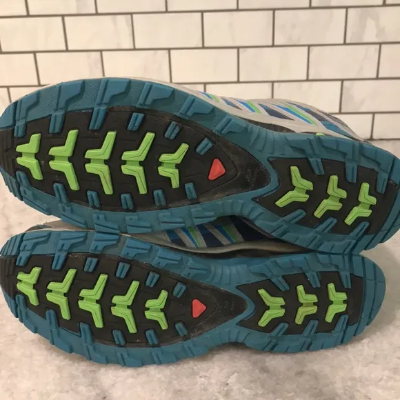Salomon XA pro 3D Shoes Womens 9.5 Fog Blue Sneakers Trail Running 379274 Hiking