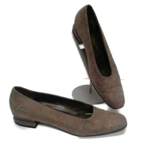 Salvatore Ferragamo 8 AA pump shoes Suede Flats Slip on