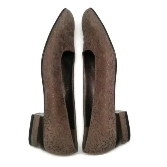 Salvatore Ferragamo 8 AA pump shoes Suede Flats Slip on