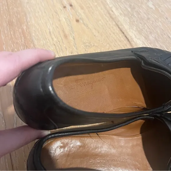 Salvatore Ferragamo Black Tassel Loafers