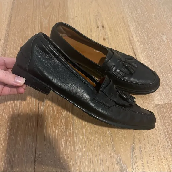Salvatore Ferragamo Black Tassel Loafers