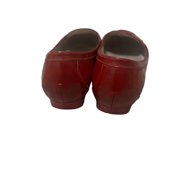 Salvatore Ferragamo Red Patent Leather Loafers