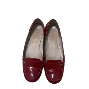 Salvatore Ferragamo Red Patent Leather Loafers