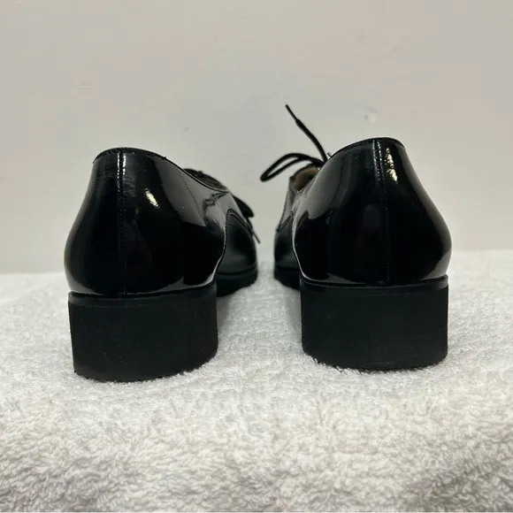 Salvatore Ferragamo Vintage Oxford Flats Made In Italy
