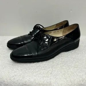Salvatore Ferragamo Vintage Oxford Flats Made In Italy