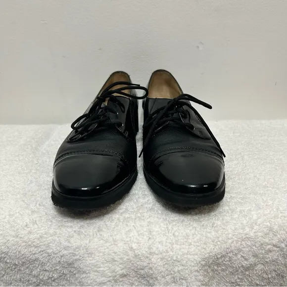 Salvatore Ferragamo Vintage Oxford Flats Made In Italy