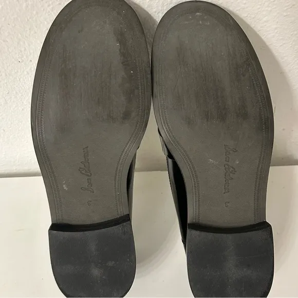 Sam Edelman Christy Black Patent Leather Chain Loafers 8