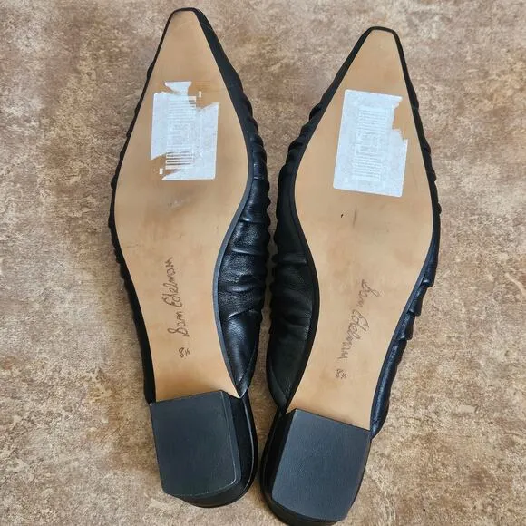 Sam Edelman Julia Flats Black Pointed Toe Size 8.5
