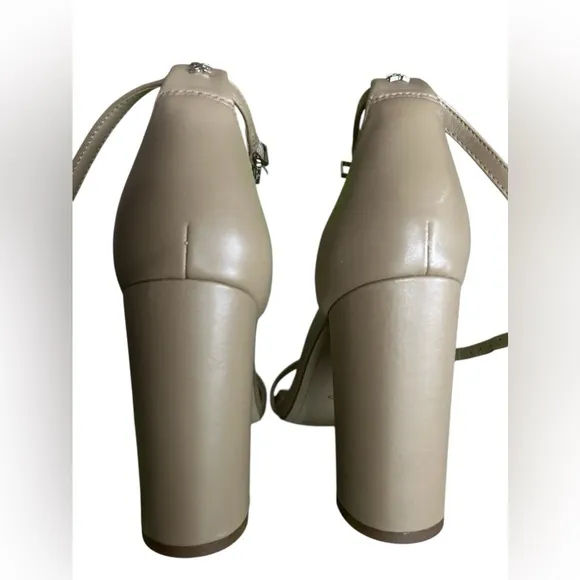 SAM EDELMAN Yaro Dress Sandals Size 9.5 Classic Nude Leather