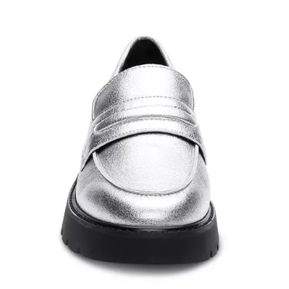 Sanctuary Women's Westside 2.0 Loafer, Silver, Size 5