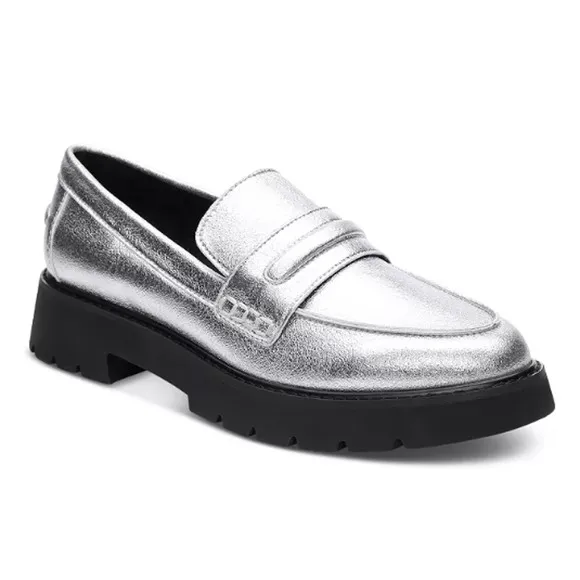 Sanctuary Women's Westside 2.0 Loafer, Silver, Size 5