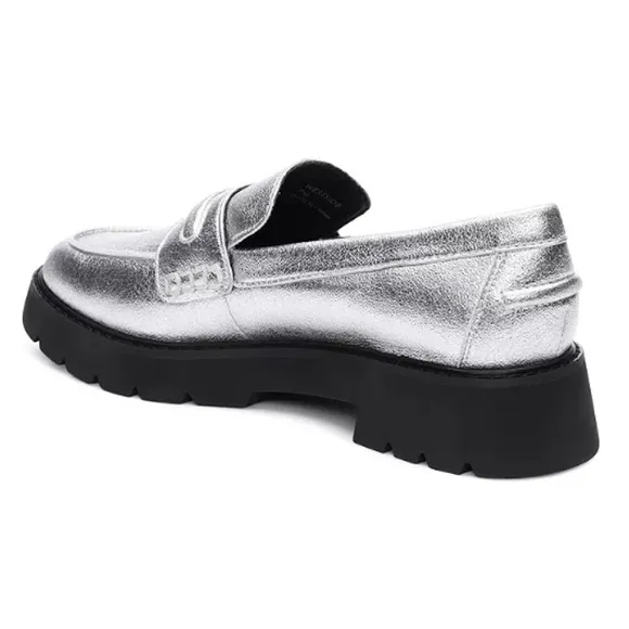 Sanctuary Women's Westside 2.0 Loafer, Silver, Size 5