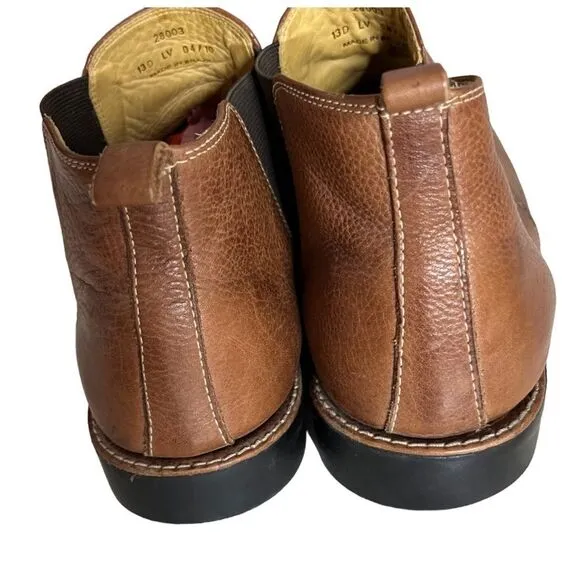 SANDRO Chelsea Boots Ankle Boots Peanut Brown Textured Leather Mens 13 D