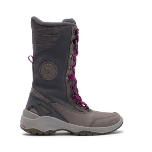 Santana Canada Grey Purple Mohawk Fleece Lined Waterproof Boot Size 8