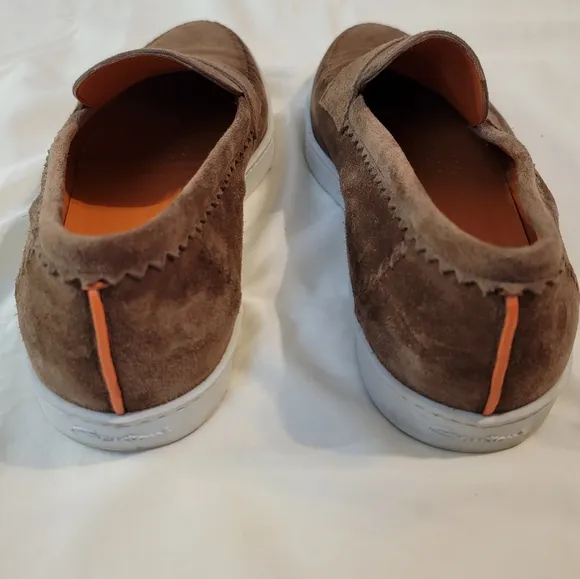Santoni Italian Suede Loafers