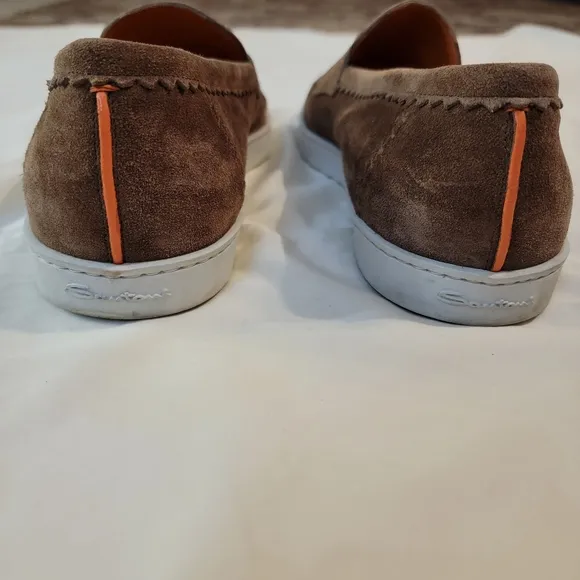 Santoni Italian Suede Loafers